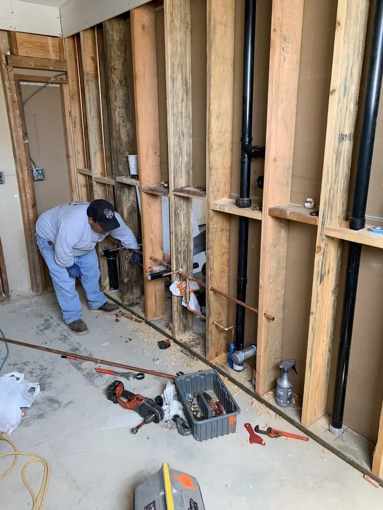 Commercial rough-in plumbing for Trenchless Sewer Repair in Vickery